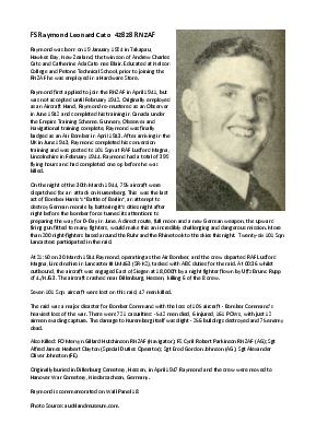 A preview of a PDF biography for Cato, Raymond Leonard